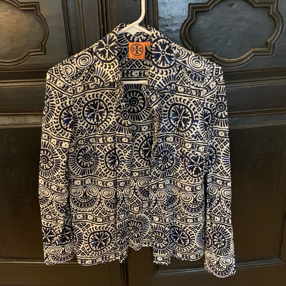 Tory Burch Tops - Tory Burch Printed button down shirt